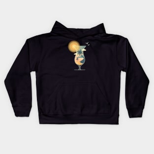 Cocktail at the Beach Kids Hoodie